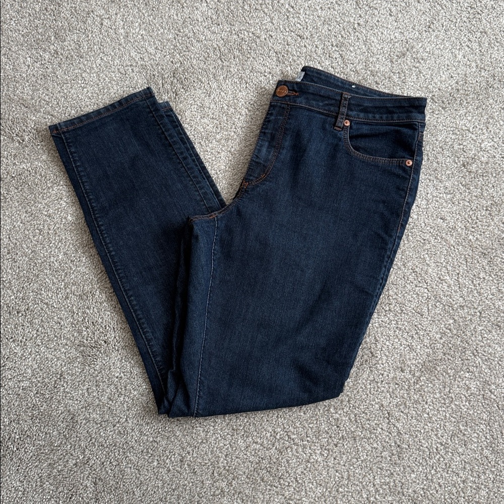 Loft Curvy Skinny Jeans in Dark Wash